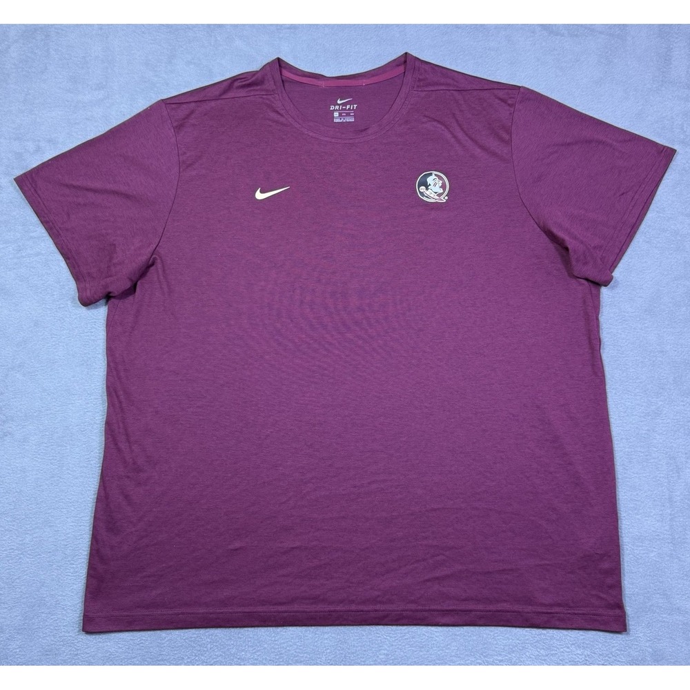 Nike Dri-Fit Florida State Seminoles Shirt Mens 3XL Crew Neck Performance